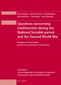 Cover: Questions concerning Liechtenstein during the National Socialist period and the Second World Wa - Chronos