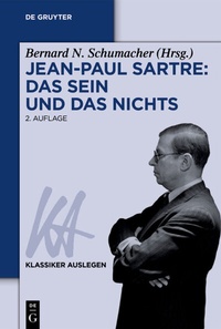 Abbildung von: Jean-Paul Sartre: Das Sein und das Nichts - De Gruyter Akademie Forschung