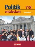 Cover: Politik entdecken - Realschule Niedersachsen - 7./8. Schuljahr - Cornelsen Verlag