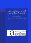 Cover: Von der wirkenden und m&ouml;glichen Vernunft - De Gruyter Akademie Forschung