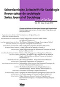 Cover: Schweizerische Zeitschrift f&uuml;r Soziologie 39/2 - Seismo Verlag