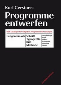 Enlarge image Cover: Programme entwerfen - Lars Müller Publishers