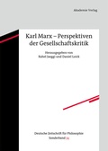Cover: Karl Marx - Perspektiven der Gesellschaftskritik - De Gruyter Akademie Forschung