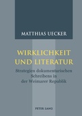Cover: Wirklichkeit und Literatur - Peter Lang Verlag