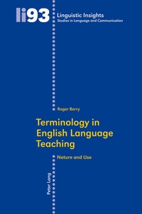 Abbildung von: Terminology in English Language Teaching - Peter Lang Verlag