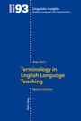 Cover: Terminology in English Language Teaching - Peter Lang Verlag