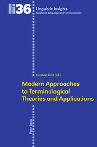 Abbildung von: Modern Approaches to Terminological Theories and Applications - Peter Lang Verlag