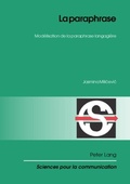 Cover: La paraphrase - Peter Lang Verlag