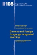 Cover: Content and Foreign Language Integrated Learning - Peter Lang Verlag