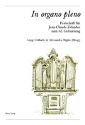 Cover: &laquo;In organo pleno&raquo; - Peter Lang Verlag