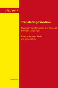 Enlarge image Cover: Translating Emotion - Peter Lang Verlag