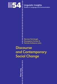 Enlarge image Cover: Discourse and Contemporary Social Change - Peter Lang Verlag
