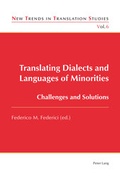 Cover: Translating Dialects and Languages of Minorities - Peter Lang Verlag