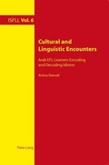 Cover: Cultural and Linguistic Encounters - Peter Lang Verlag
