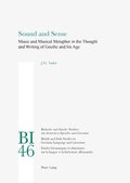 Cover: Sound and Sense - Peter Lang Verlag