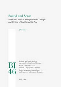 Enlarge image Cover: Sound and Sense - Peter Lang Verlag