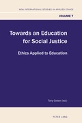 Cover: Towards an Education for Social Justice - Peter Lang Verlag