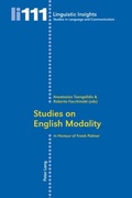Cover: Studies on English Modality - Peter Lang Verlag