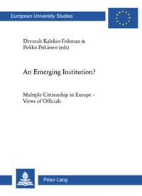 Enlarge image Cover: An Emerging Institution? - Peter Lang Verlag