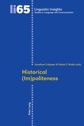 Cover: Historical (Im)politeness - Peter Lang Verlag