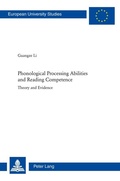 Cover: Phonological Processing Abilities and Reading Competence - Peter Lang Verlag