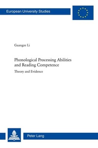 Enlarge image Cover: Phonological Processing Abilities and Reading Competence - Peter Lang Verlag
