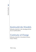Cover: Kontinuit&auml;t des Wandels- Continuity of Change - Peter Lang Verlag