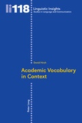 Cover: Academic Vocabulary in Context - Peter Lang Verlag