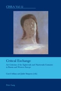 Cover: Critical Exchange - Peter Lang Verlag