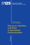 Cover: Discourse, Identities and Roles in Specialized Communication - Peter Lang Verlag