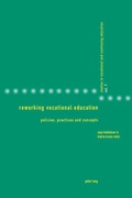 Cover: Reworking Vocational Education - Peter Lang Verlag