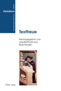 Cover: Texttreue - Peter Lang Verlag
