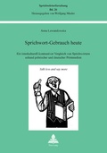 Cover: Sprichwort-Gebrauch heute - Peter Lang Verlag