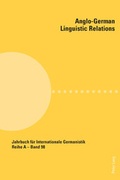 Cover: Anglo-German Linguistic Relations - Peter Lang Verlag