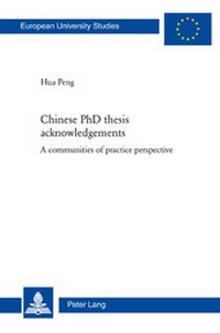 Abbildung von: Chinese PhD thesis acknowledgements - Peter Lang Verlag