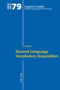 Cover: Second Language Vocabulary Acquisition - Peter Lang Verlag