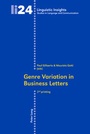 Cover: Genre Variation in Business Letters - Peter Lang Verlag
