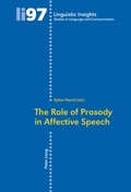 Cover: The Role of Prosody in Affective Speech - Peter Lang Verlag