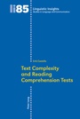 Cover: Text Complexity and Reading Comprehension Tests - Peter Lang Verlag