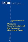 Cover: Discourse, Communication and the Enterprise. Genres and Trends - Peter Lang Verlag