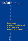 Cover: Discourse, Communication and the Enterprise.- Genres and Trends - Peter Lang Verlag