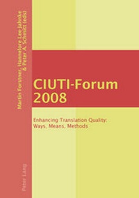 Enlarge image Cover: CIUTI-Forum 2008 - Peter Lang Verlag