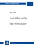 Cover: Procede del Padre y del Hijo - Peter Lang Verlag