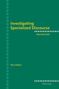 Cover: Investigating Specialized Discourse - Peter Lang Verlag