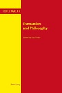 Cover: Translation and Philosophy - Peter Lang Verlag
