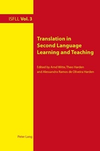 Enlarge image Cover: Translation in Second Language Learning and Teaching - Peter Lang Verlag
