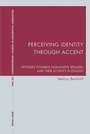 Cover: Perceiving Identity through Accent - Peter Lang Verlag