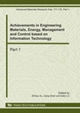 Cover: Engineering Materials, Energy, Management and Control - Trans Tech