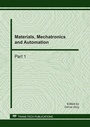Cover: Materials, Mechatronics and Automation - Trans Tech
