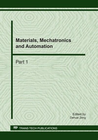 Enlarge image Cover: Materials, Mechatronics and Automation - Trans Tech